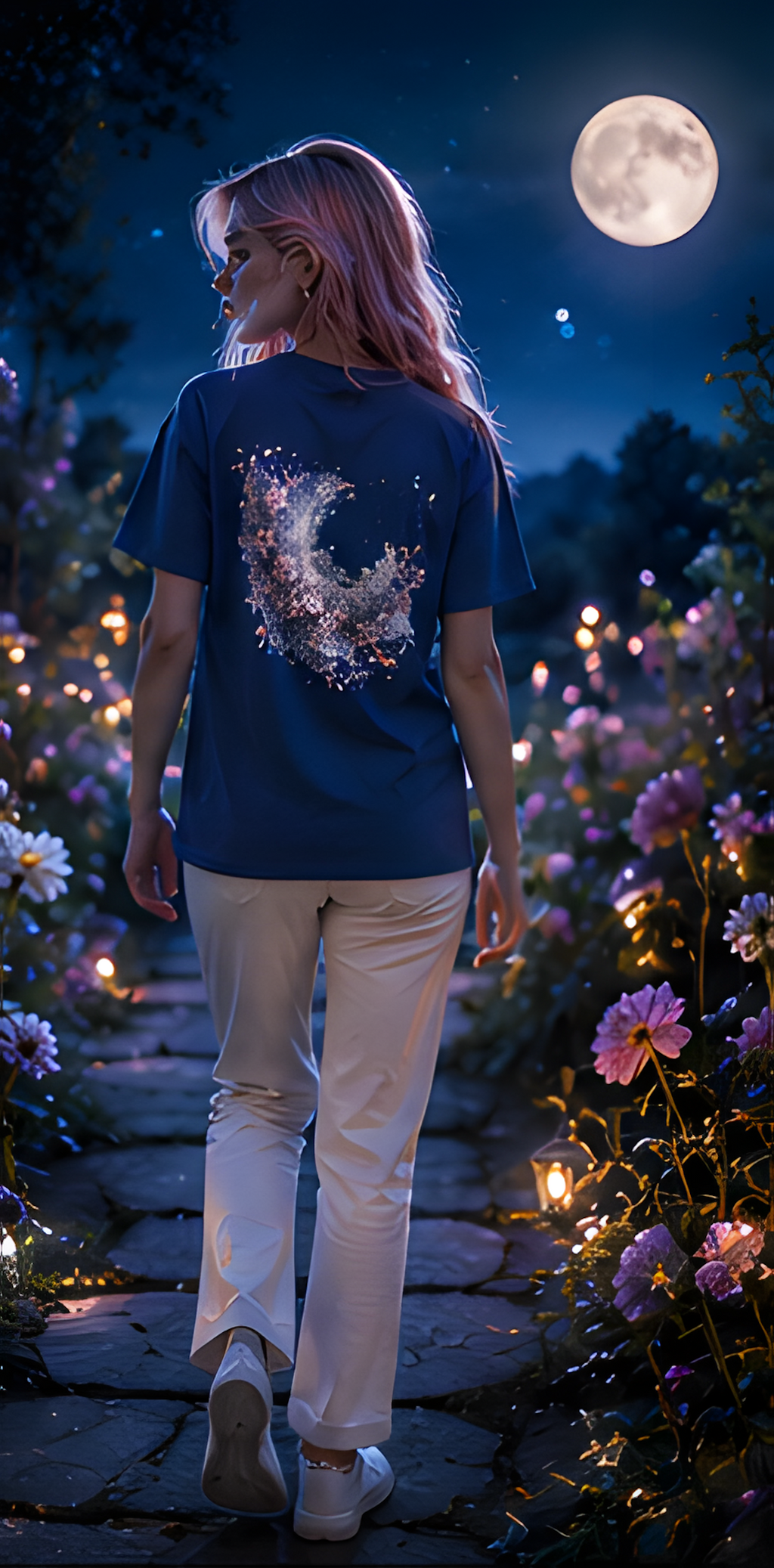 Camiseta Moonflower Bloom