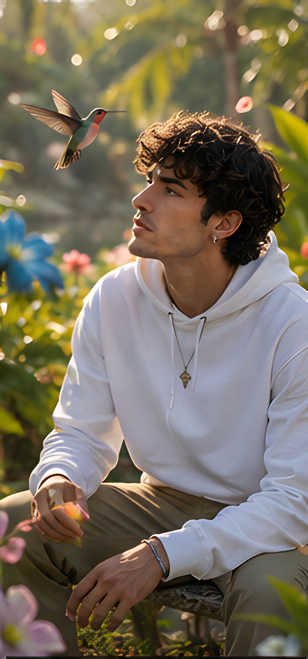 sudadera hummingbird bloom
