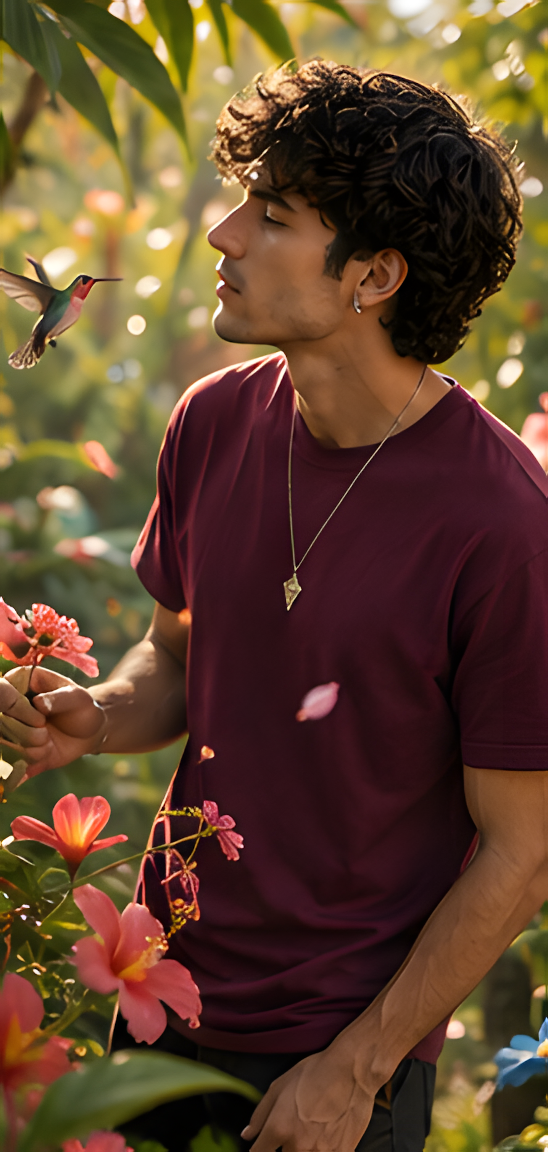 Camiseta Hummingbird Bloom
