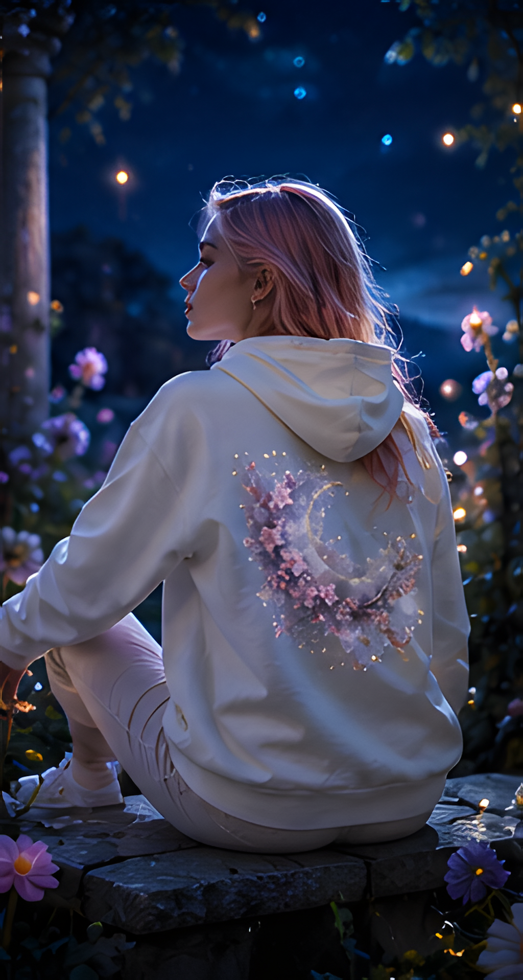 Sudadera Moonflower Bloom