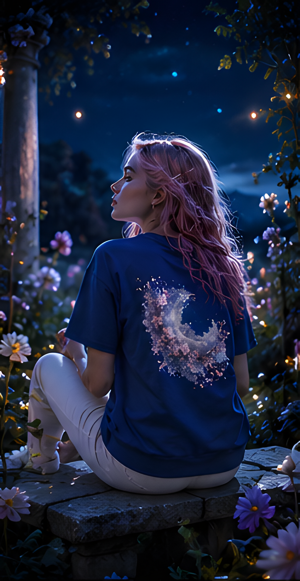 Camiseta Moonflower Bloom