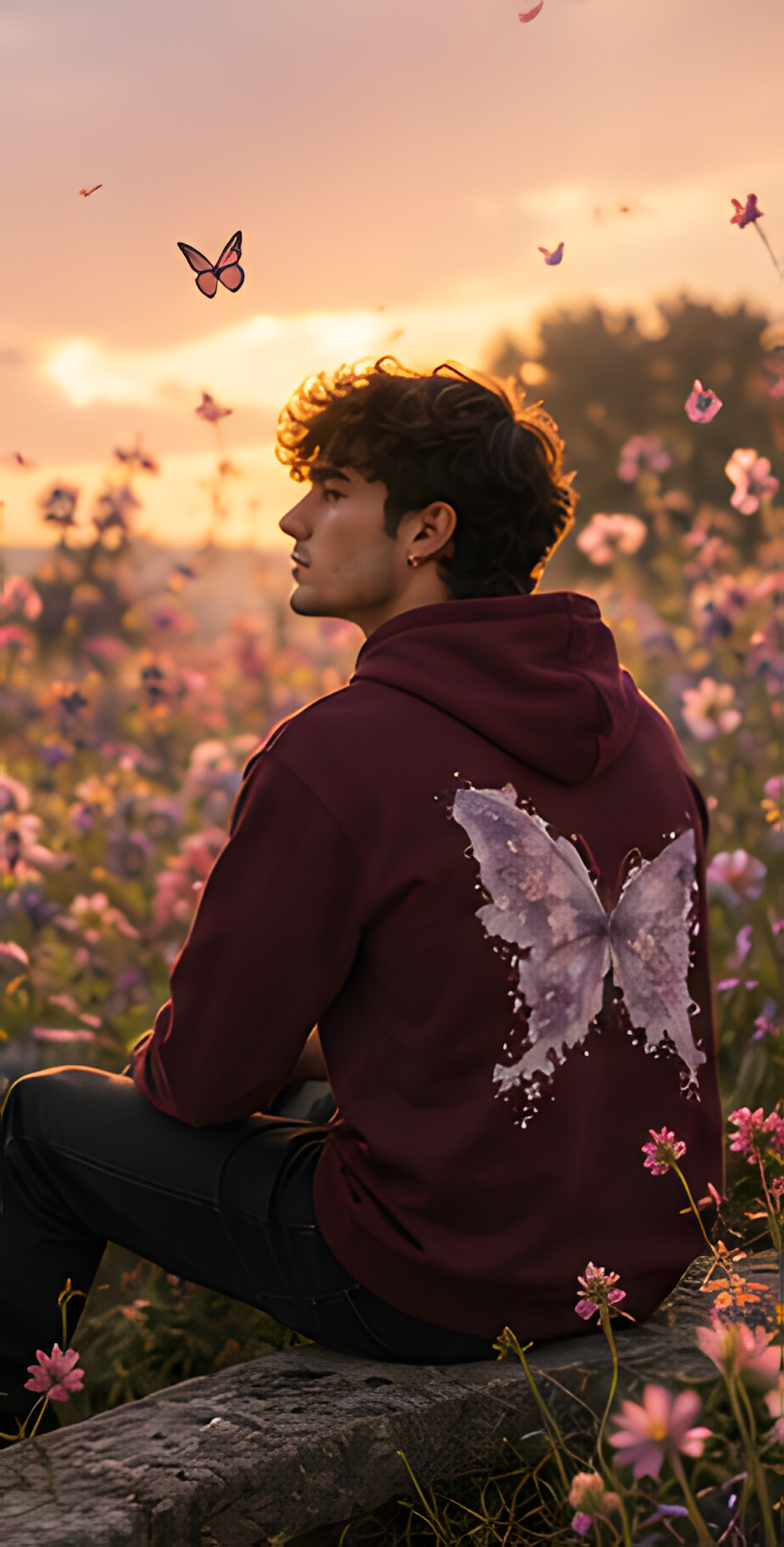 Sudadera Butterfly Bloom