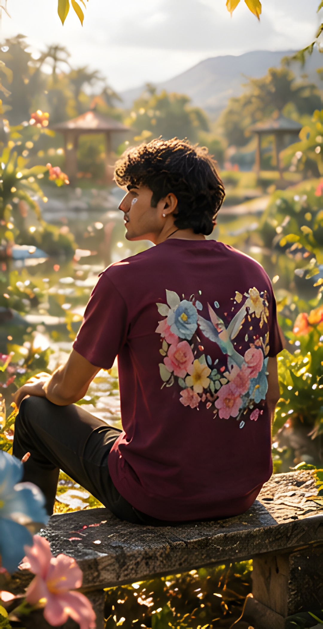 Camiseta Hummingbird Bloom