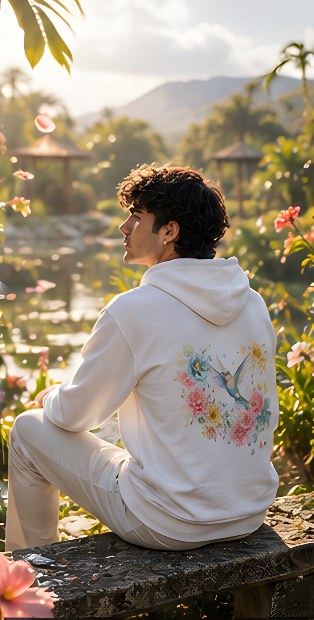 sudadera hummingbird bloom